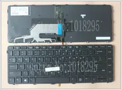 Новый для hp PROBOOK 440 G3 445 G3 ноутбука клавиатура с подсветкой с указатель глянцевая рамка США