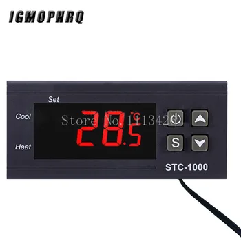 

STC STC-1000 10A AC 110-220V LCD Digital Thermostat Temperature Control Thermometer Thermo Controller With NTC Sensor