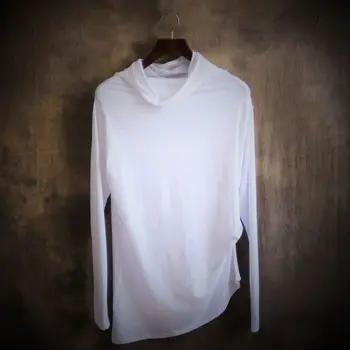 

Seasons All-match T-shirt Mens T Shirts Fashion 2016 Hip Hop Irregular Tshirt Men Long Sleeve T-shirt Hero Brand Clothing