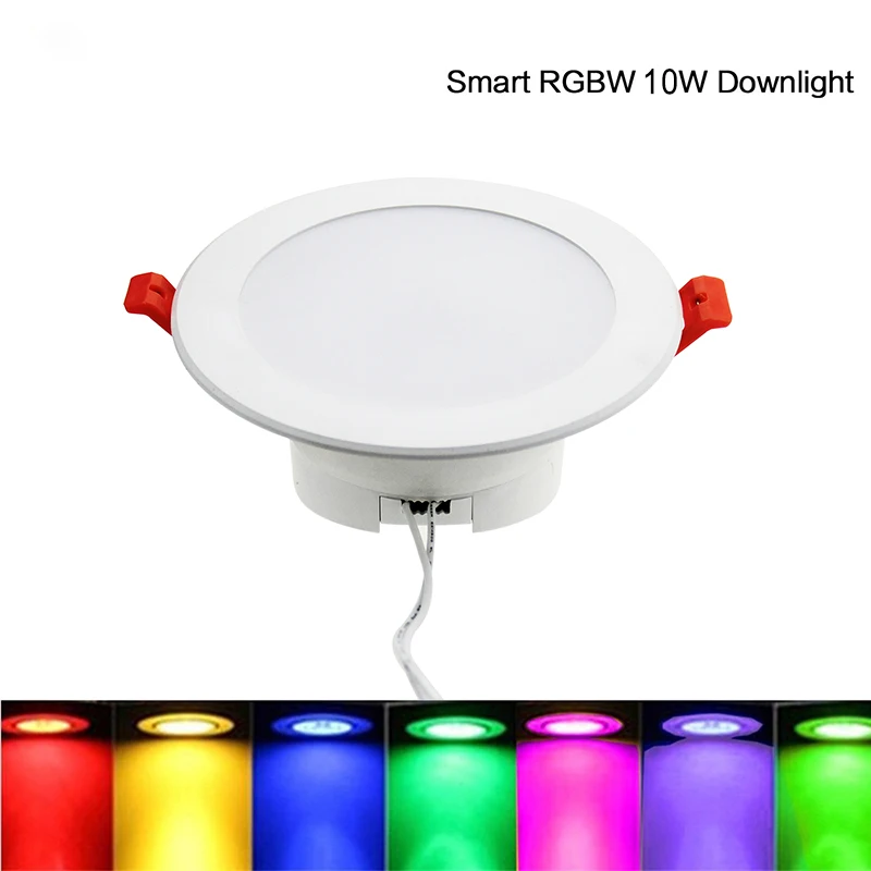 4 дюйма, много цветов, Функция Led Интеллектуальный светильник круглый потолочное утопленное пятно света 10 Вт, Wi-Fi, Управление Fk-Dl101-Rgbw
