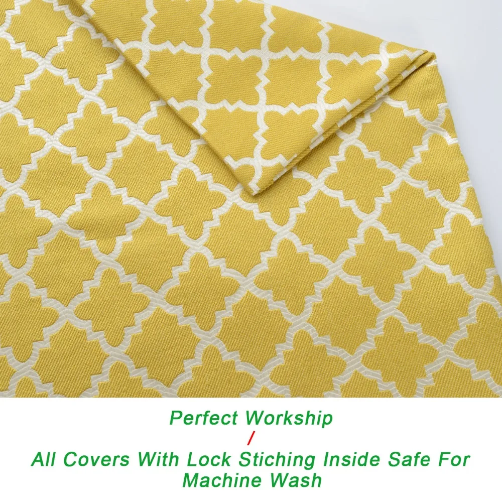 chair cushions yellow