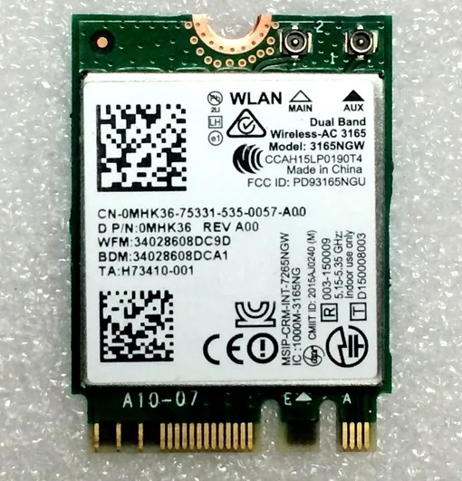 SSEA new for Intel Dual Band Wireless AC 3165 3165NGW WIFI Bluetooth4 0 NGFF M 2