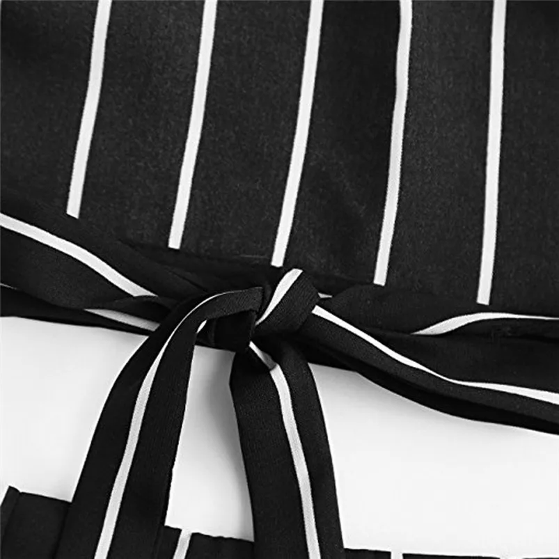Feitong Hot Sale Casual Sets Women's Stripe Bandage Strap Crop Cami Top With Shorts Set Summer Style Fashion Temperament Set D19 (4)