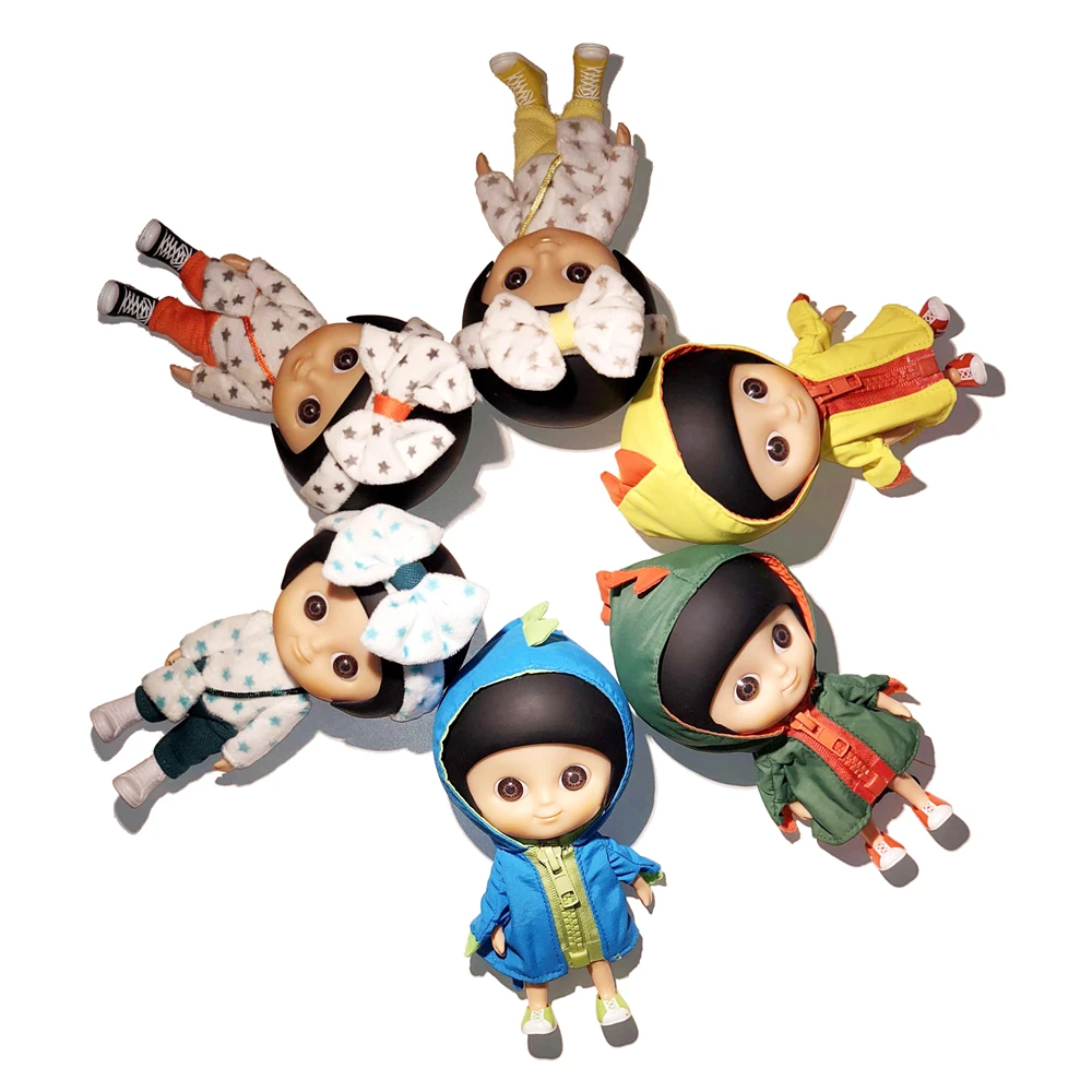 

Scarf Dressed Jimusuhutu Daughter Doll Lovely Little Girl Joints Doll Children's day Gift for Girl Collection Doll Toy