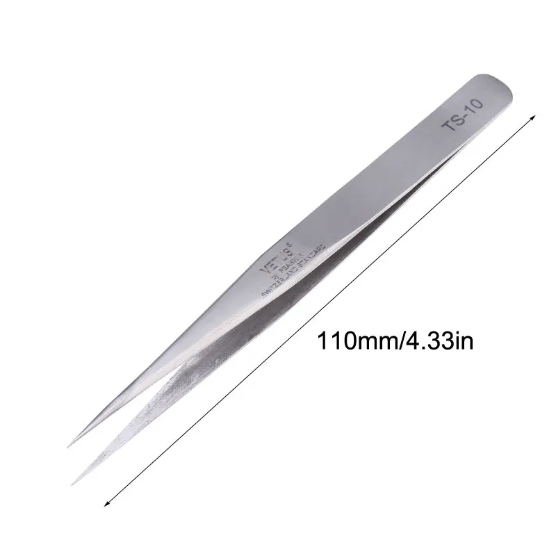 5pcs/lot Vetus Switzerland Tweezers Ferramentas Precision Diy Tweezers Repair Hand Tools TS-10