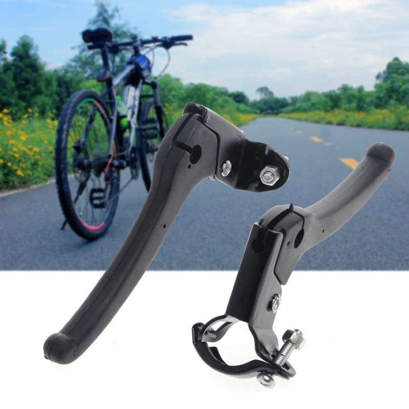 cheap A Pair Aluminum Alloy Brake Handle For Road Bicycle Folding MTB Bike Cycling