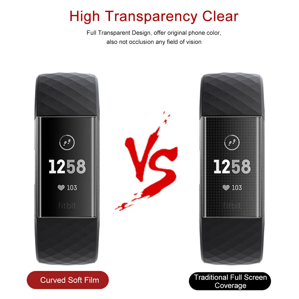 Для Fitbit Charge 3 Взрывозащищенная ТПУ HD защитная пленка для экрана для Fitbit Charge 3