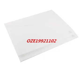 

Press Stud Button Pinstripe White PVC A4 Paper File Bag Folder Holder