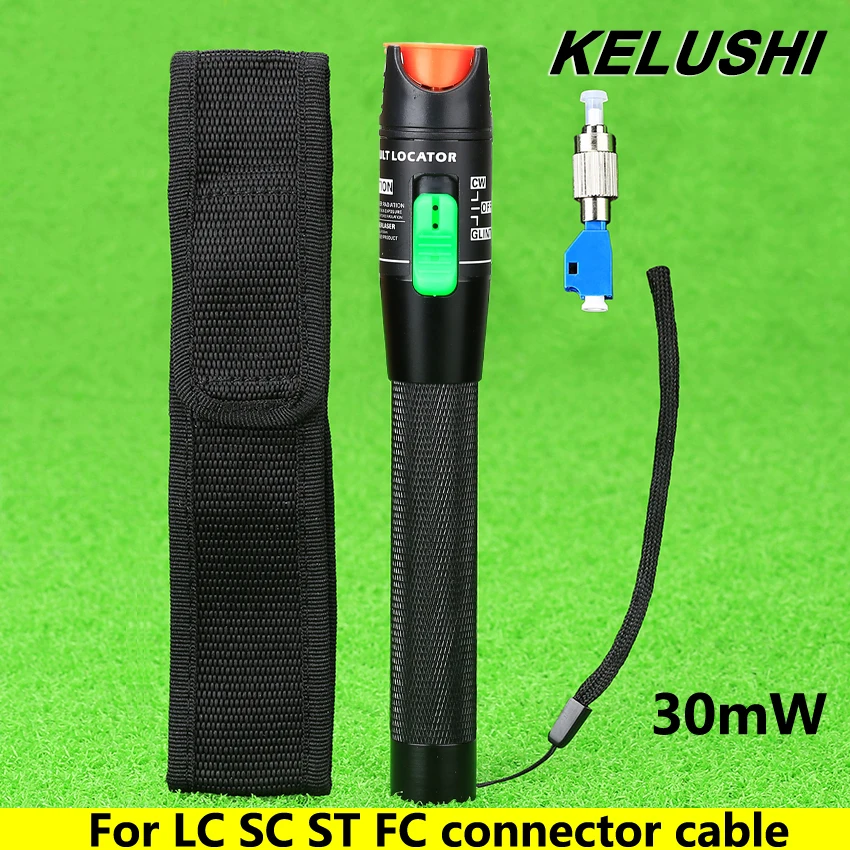 KELUSHI 2016 Visual Fault Locator 30mW Detector FC Male to LC Female Adapter LC SC ST