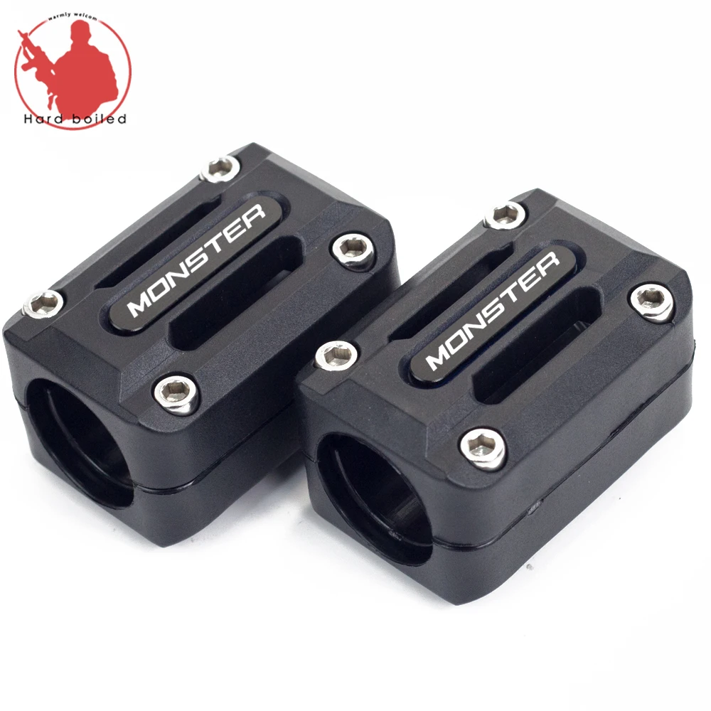 

For Ducati Monster 821 696 400 Motorcycle Bumper Engine Protective Guard Crash Bars Decorative Block Dismantling 22mm 25mm 28mm