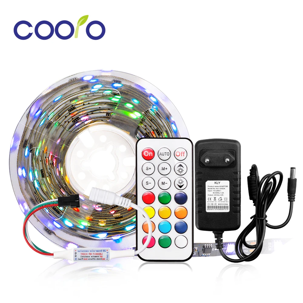 СВЕТОДИОДНАЯ лента SMD 5050 WS2811 RGB 30 светодиодов/м внешнее управление 1 IC 3 светодиода