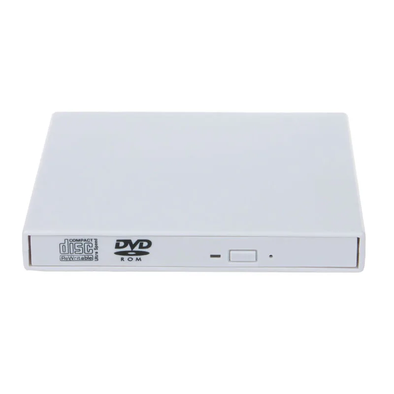 USB 2,0 ABS Plug & Play externo DVD Combo CD-RW quemador CD + DVD ROM-RW portátil lector de DVD Externo para ordenador portátil