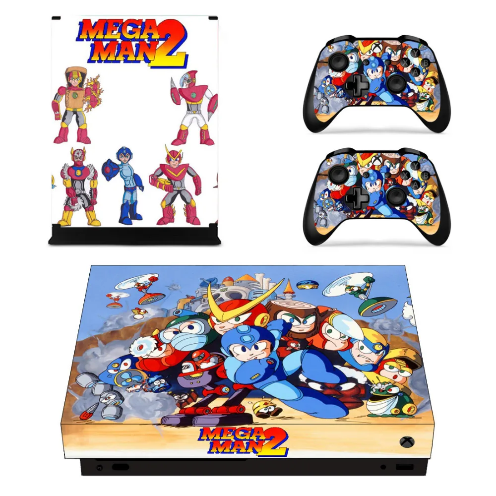 Mega Man 2 Skin Sticker Decal For Microsoft Xbox One X Console and Controllers Skins Stickers for Vinyl | Электроника