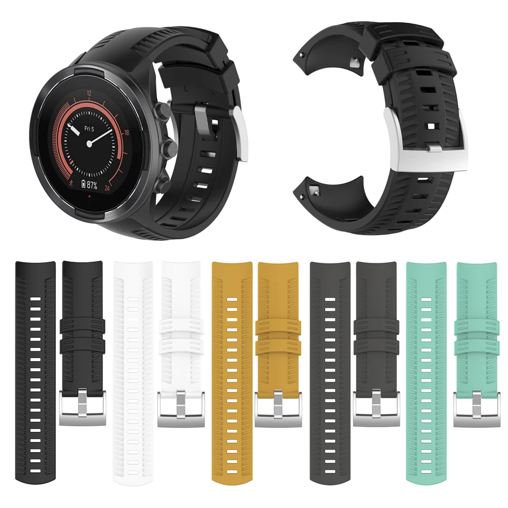 

Wrist Band Strap for SUUNTO 9 Baro GPS Sport Watch Watchband Wristband Soft Silicone belt Replacement Accessory