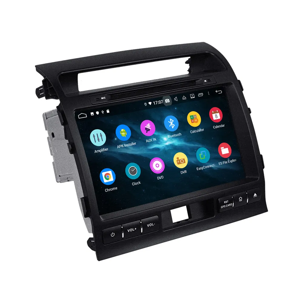 Perfect DSP Android 9.0 Car no DVD Player GPS Navigation for TOYOTA LAND CRUISER LC200 2008-2015 Auto stereo radio player multimedia Nav 9