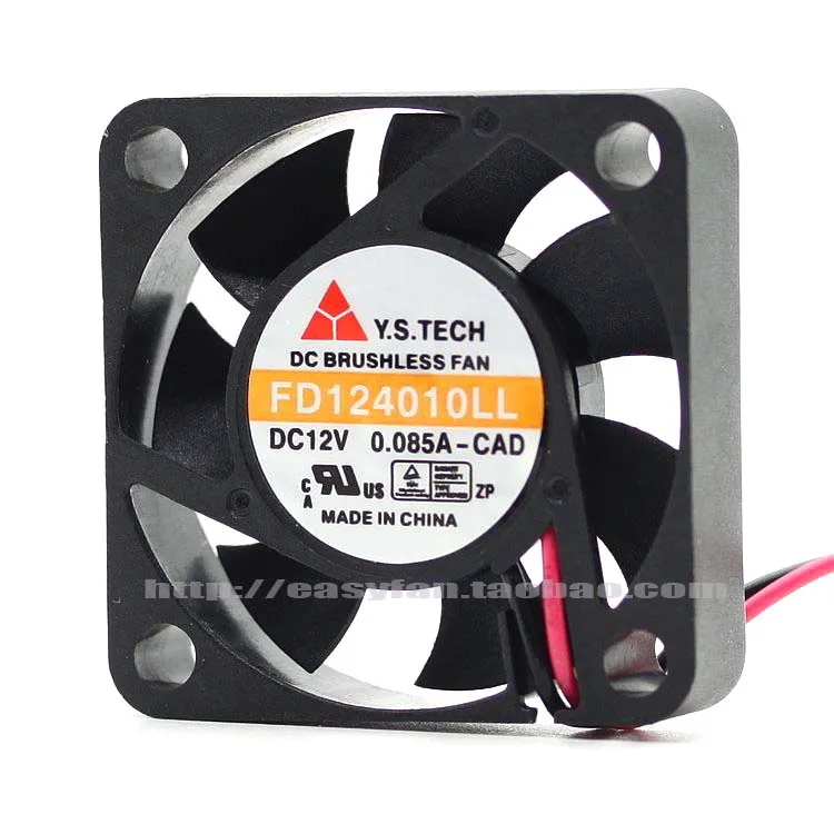 

NEW Y.S.TECH FD124010LL 4010 12V 0.085A 4CM silence cooling fan