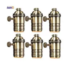 IWHD 4 шт. патрон E27 лампа держатель Лофт Винтаж E27 разъем Эдисон лампа базы гнездо для промышленный подвесной светильник Стиль