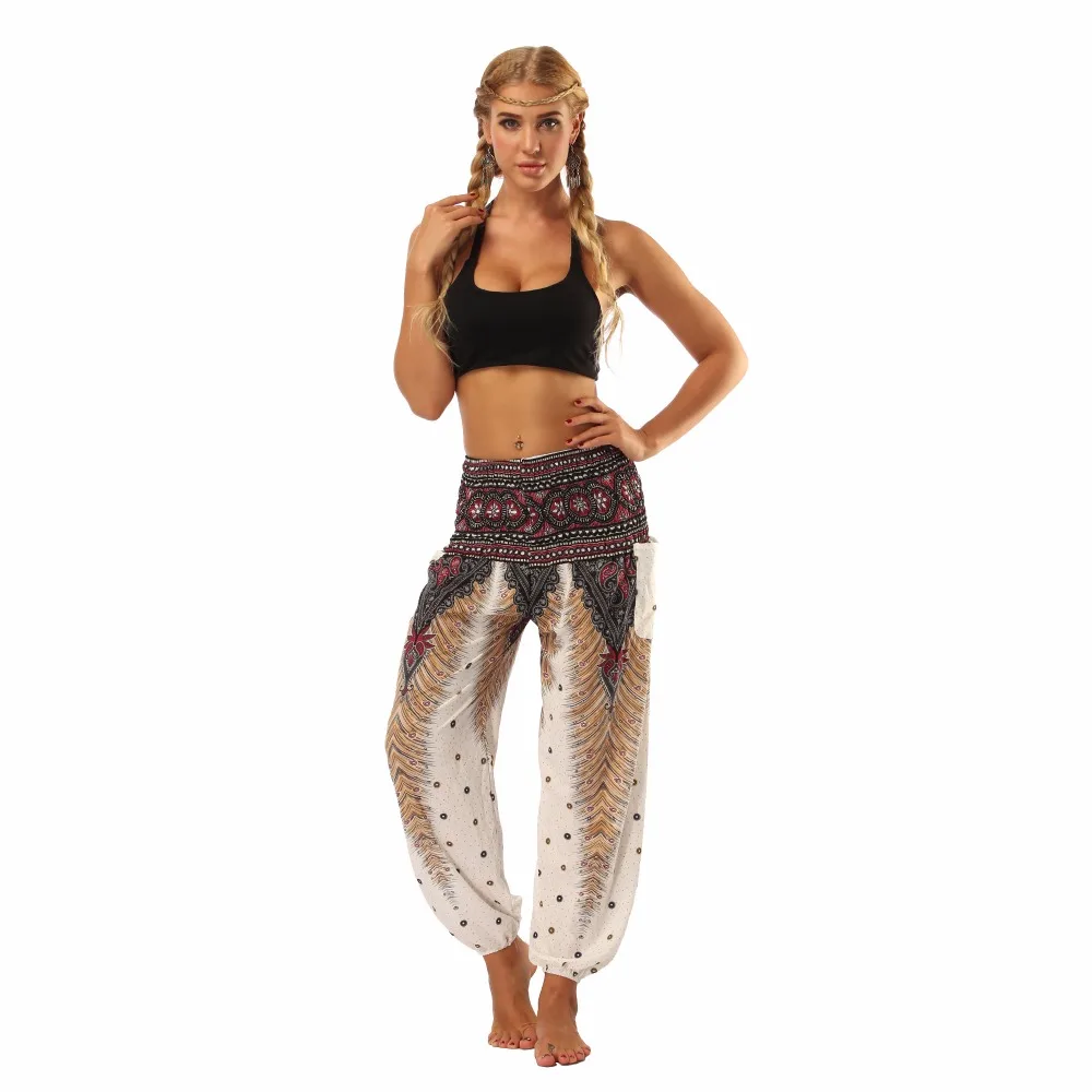 TL001-Wide leg loose yoga pant elastic legging (3)