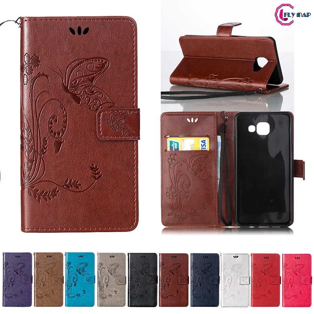 Coque для samsung Galaxy A5 A510 A510FD случае телефон кожаный чехол SM-A510 SM-A510F SM-A510FDSM-A510f/ds Бабочка Флип сумка