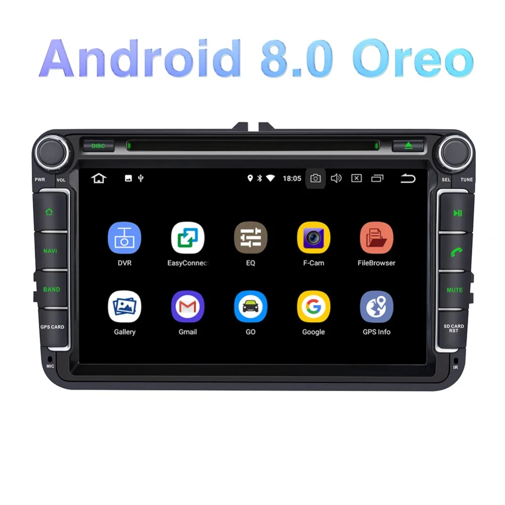 

Pumpkin 2 Din 8'' Android 8.0 Car DVD Player GPS Navigation Octa Core 4GB RAM Car Stereo For VW/Skoda/Seat/Golf Car Audio Stereo
