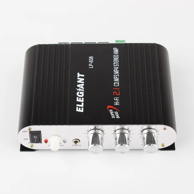 Cheap New Power Amplifier Aluminum 2.1 MP3 Radio Audio Stereo Bass Speaker Booster HiFi Channel Amplifier For Car Home Cheap New Power Amplifier Aluminum 2.1 MP3 Radio Audio Stereo Bass Speaker Booster HiFi Channel Amplifier For Car Home