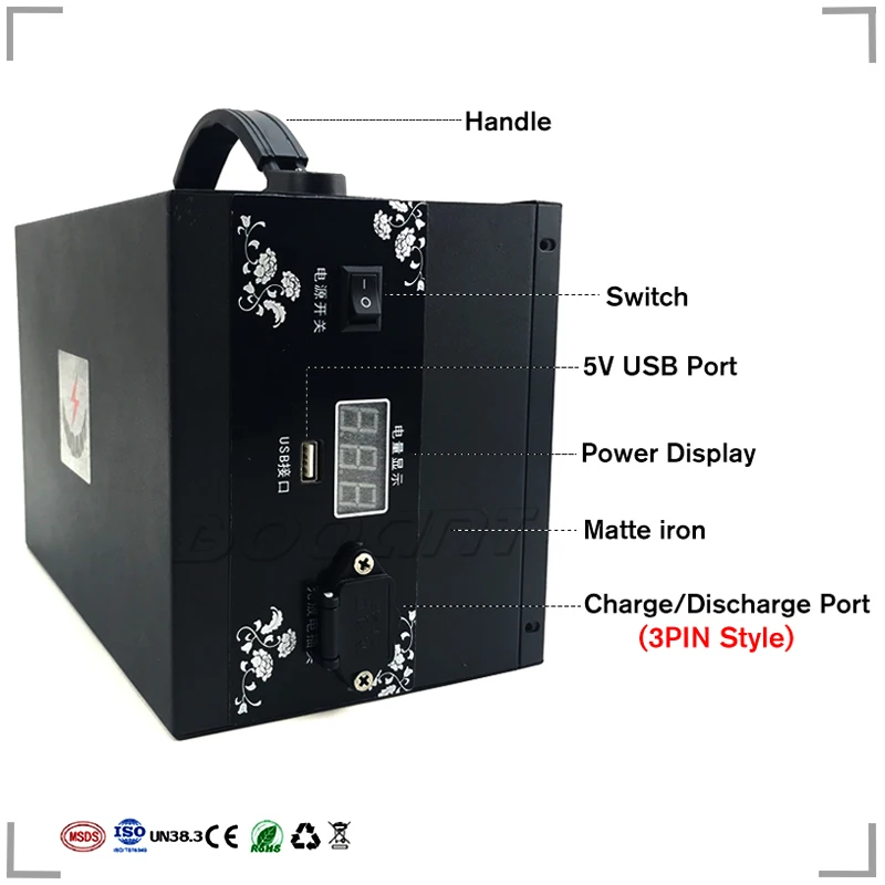 Clearance Powerful 1000W 20Ah 48V rechargeable lithium battery 13S 48V ebike battery for Samsung 30B 18650 with Iron Box with 5A Charger 10 Clearance Powerful 1000W 20Ah 48V rechargeable lithium battery 13S 48V ebike battery for Samsung 30B 18650 with Iron Box with 5A Charger 10