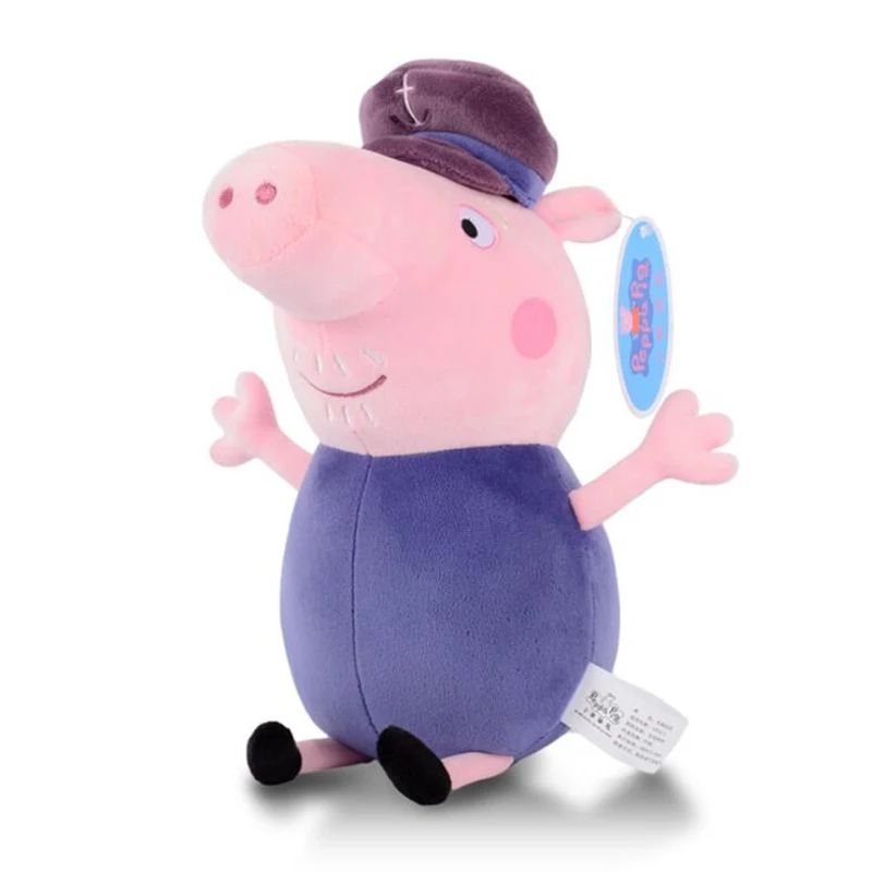 Подлинный Свинка Пеппа 30 см Плюшевые игрушки принцесса Peppa герой Джордж мягкие куклы игрушки Peppa Чемпион игрушки Дети brithday gitf 1 шт - Цвет: 07