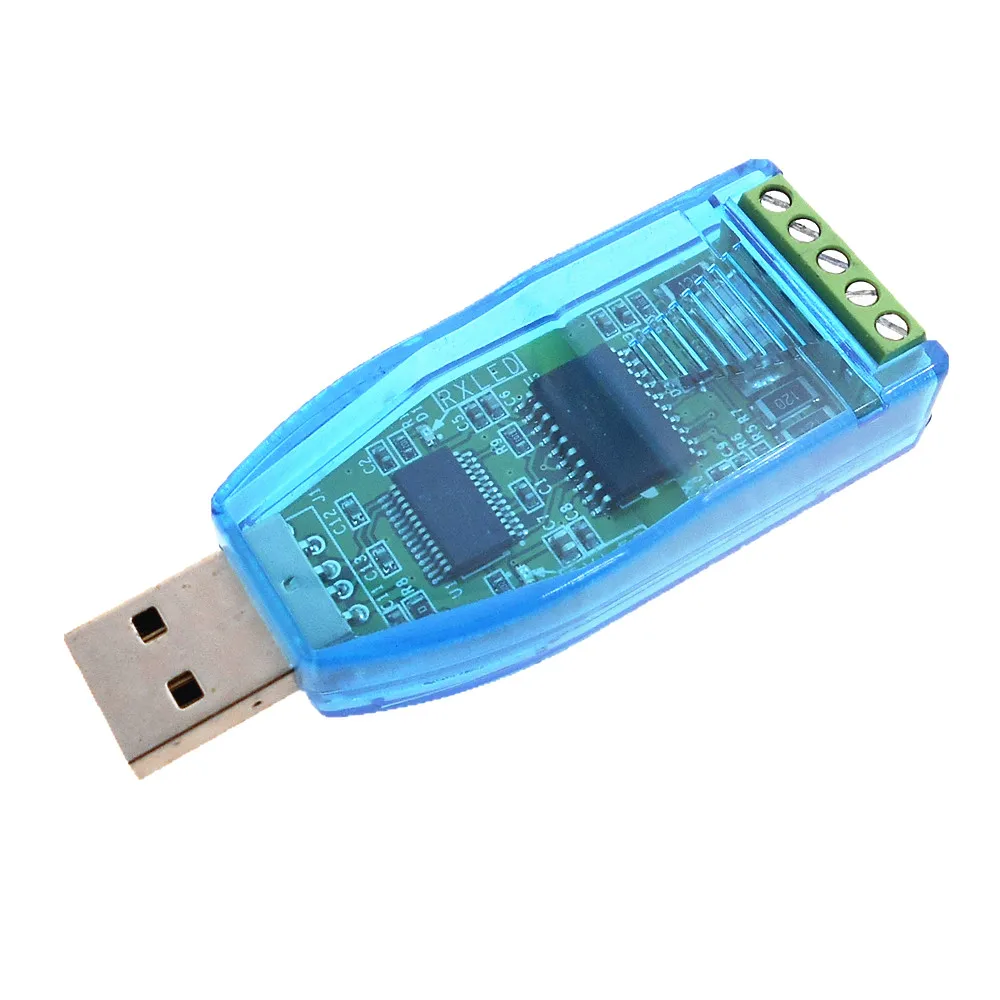 YN485I промышленного класса Молниезащита магнитная изоляция USB к RS485 USB 485 последовательный преобразователь данных YN-485I