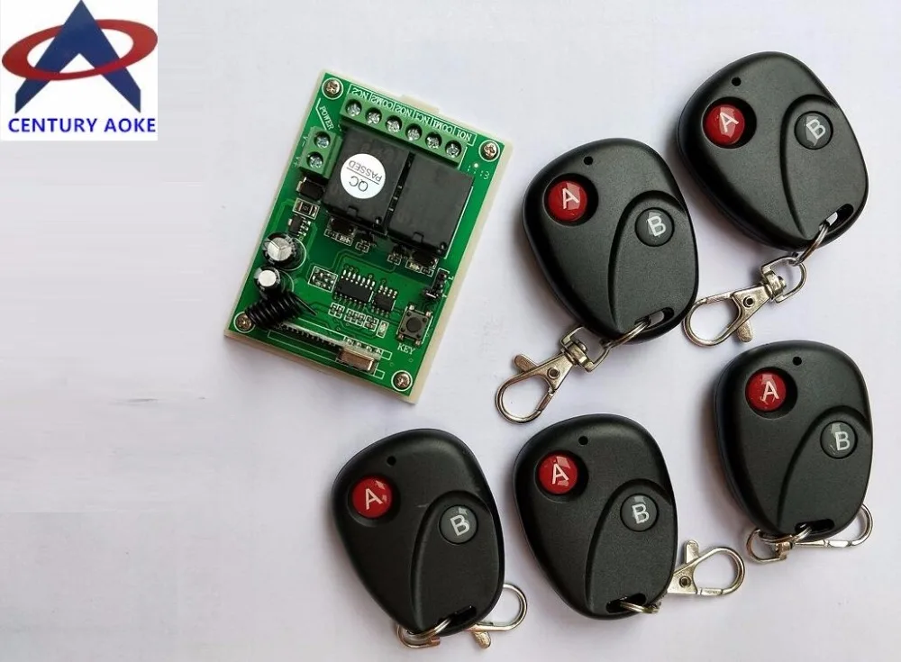 Купить века аоке 12В 2-канальный РФ беспроводной переключатель системы ...