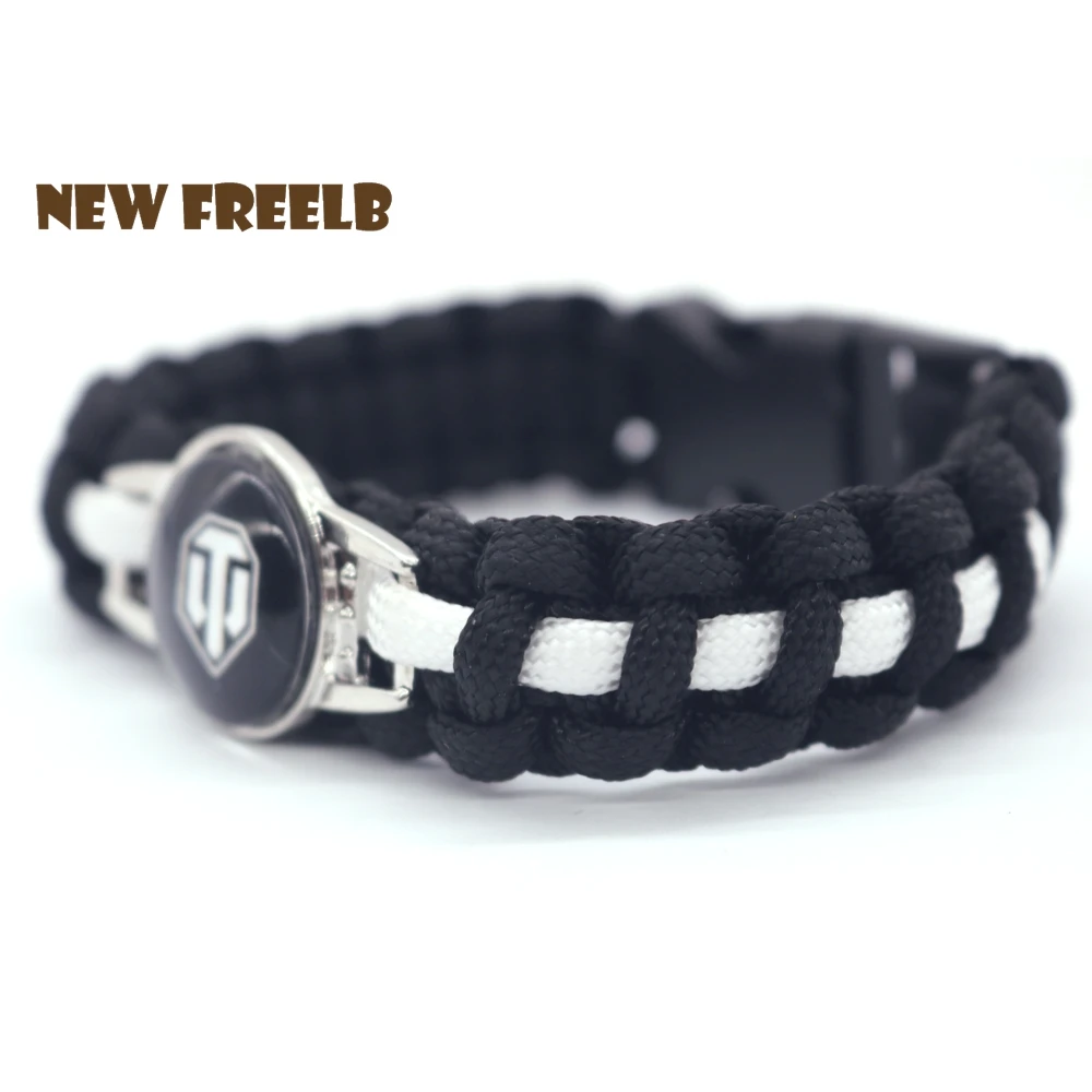 الكلاسيكية والساخنة لعبة العالم من الدبابات Paracord أساور WOT الأسود في الهواء الطلق السفر اليدوية مجوهرات هدية عظيمة للنساء و الرجال المشجعين