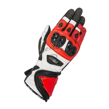 

New 4 Colors 100% Genuine Leather Super Tech Motorcycle Long Gloves Racing Driving GP PRO Motorbike Cowhide Original Gloves