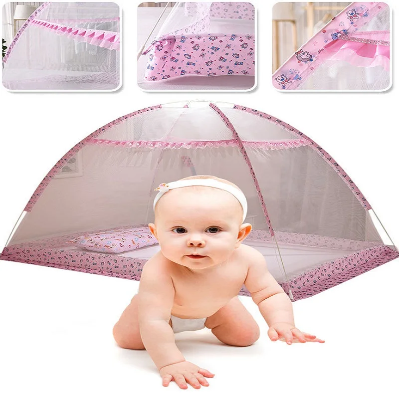 Summer Newly Infant Mosquito Net Folding Mongolian Yurt Mosquito Netting Baby Crib Tent Cradle