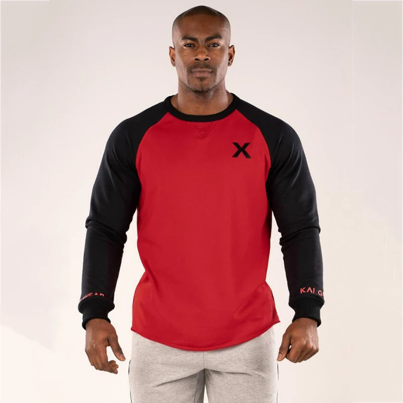 Sport Shirt Men Long Sleeve Running Gym Joggers t shirt (4)