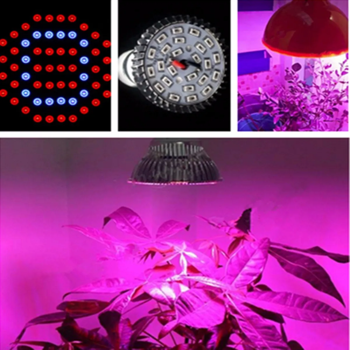 

25W E27 78 LED Growing Light Full Spectrum Plant Grow 78 LED Bulb Greenhouse Seedling Growth Light Lamp AC85-265V