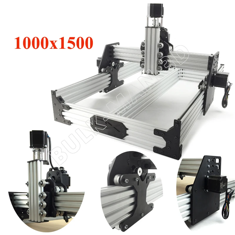 Маршрутизатор OX cnc Kit 1000x1500 мм 4 оси с ременным приводом по дереву и металлу Гравировальный фрезерный станок с 175 унций* в Nema23 шаговые двигатели