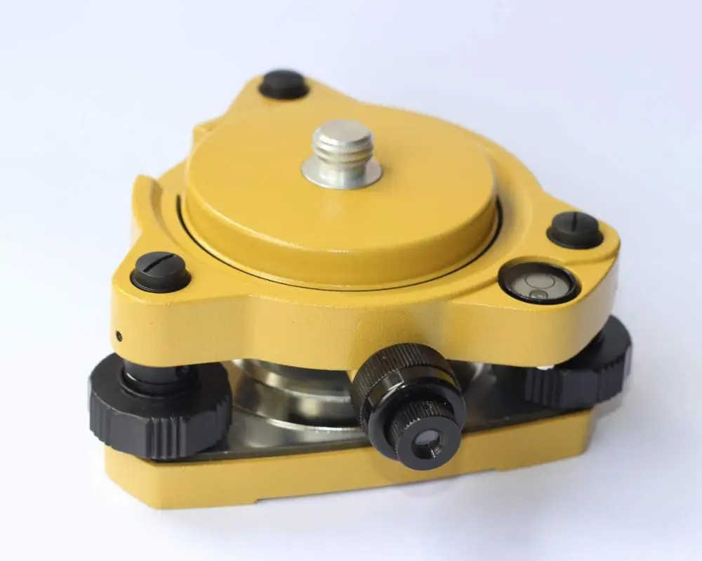 Yellow GPS Carrier Fixed Adapter With 5/8 Thread Tribrach With Optical Plummet 