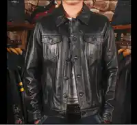 Free Shipping,2018 new style cowhide plus size jacket.vintage handsome man genuine leather jackets.quality coat.sales.110