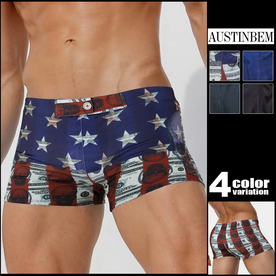 

Men's Swimming Trunks Swimming Pants Swimsuits Summer Swimwear Boy Swim Suits Boxer Shorts Swim Trunks Surf Banadores