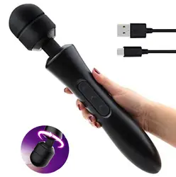 Новый мощный oral clit фаллоимитатор вибраторы для женщин USB зарядка AV волшебная палочка, Вибратор массажер взрослых секс-игрушки для женщин