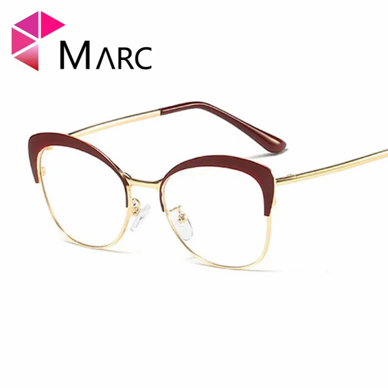 Женские оправы для очков, брендовые дизайнерские очки для мужчин и женщин, модные очки для компьютера, кошачий глаз 95508 - Цвет оправы: C3