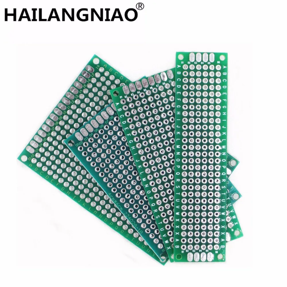 

Dropshipping livre Shipping! 4x Double-Side Prototype PCB Universal Board, 5x7 4x6 3x7 2x8CM