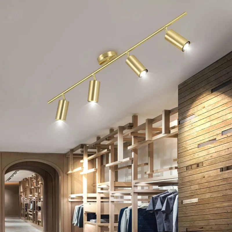 

Artpad Rotatable Simple Golden Ceiling Light Fixture Nordic Ceiling Lamp Spot Led Cloth Shop Living Room Aisle Kitchen Gu10