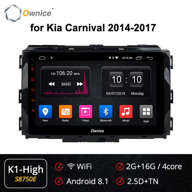 Ownice DSP 360 панорама Восьмиядерный Android 9,0 Автомобильный DVD Радио gps Navi плеер K3 K5 K6 для Kia Carnival- 4G LTE оптический - Цвет: S8750 K1-High