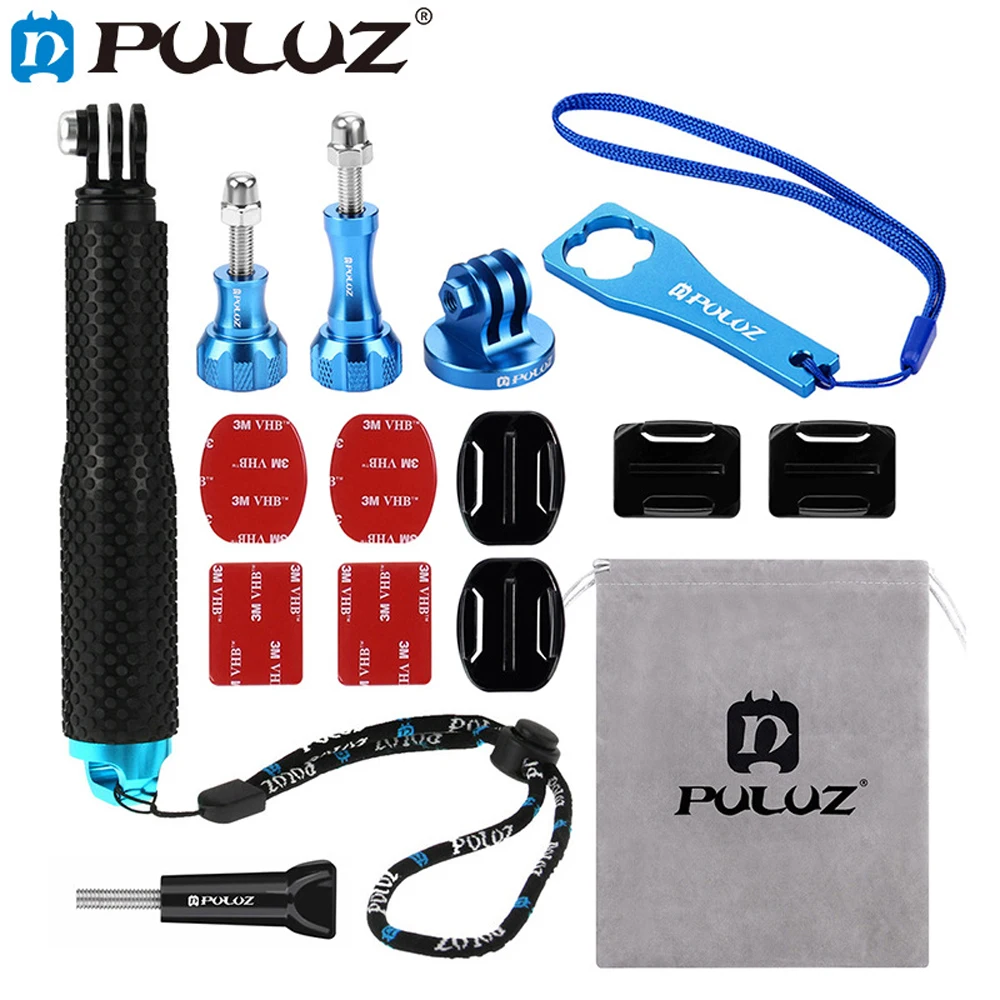 

PULUZ 16 in 1 CNC Metal Accessories Kit Tripod Mount for GoPro HERO 6 5 4 Session 4 3 + 3 for Xiaoyi 4k Action Camera