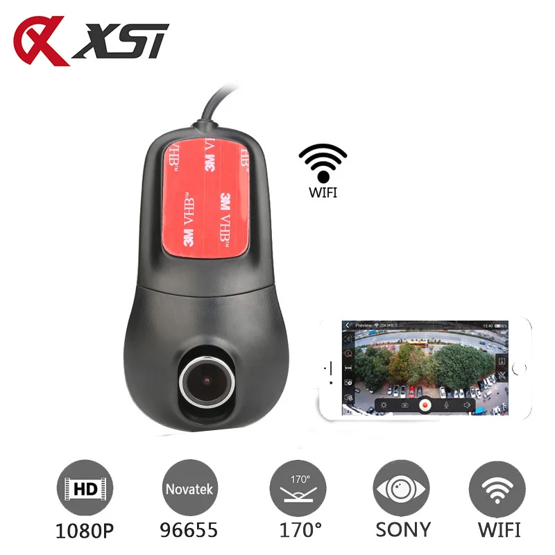 XST Full HD 1080P Novatek 96655 IMX 322 Автомобильный видеорегистратор WIFI Даш камера