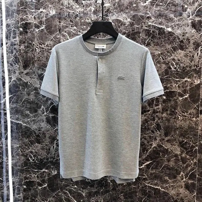 White men's running T-shirt 2019 Round short-sleeved Grey T-shirt Breathable male sleeve Shirts Quick-dry Summer clothing