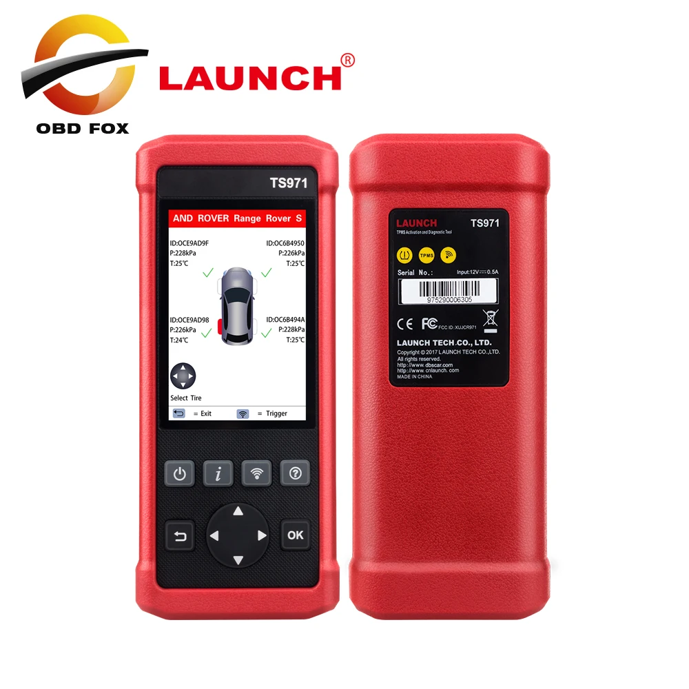 LAUNCH TS971 TPMS 433Mhz 315Mhz Bluetooth Activation Tool Wireless Car