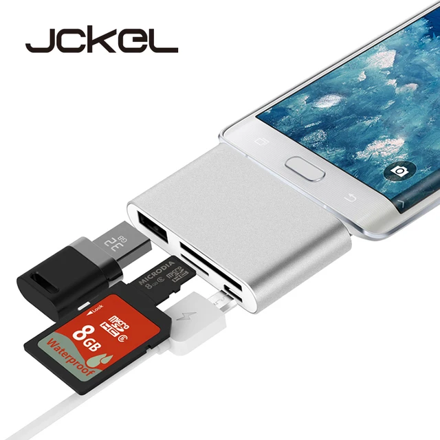 Cheap JCKEL All in 1 USB Type-C Card Reader to USB 2.0 Micro USB SD TF Memory Card OTG Hub Mini Converter Adapter Card Reader Hub Cheap JCKEL All in 1 USB Type-C Card Reader to USB 2.0 Micro USB SD TF Memory Card OTG Hub Mini Converter Adapter Card Reader Hub
