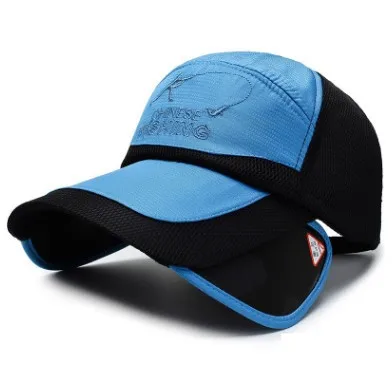 SILOQIN Snapback кепки для мужчин сетки дышащие бейсболки женщин's хвост сетчатая шапка Новинка выдвижной козырек большой шапки - Цвет: royal blue