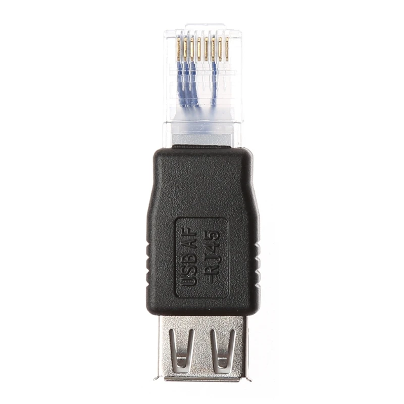 2 шт. USB тип A гнездо к Ethernet Интернет RJ45 штекер адаптер конвертер|Компьютерные